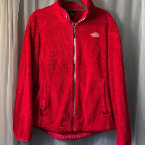 Women’s The North Face Osito 2 Fleece Jacket Cerise Size large RED - Picture 1 of 4
